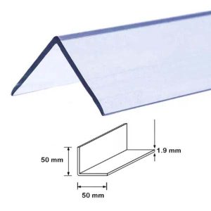 2.44m Clear Wall Protector Plastic PVC Corner 90 Degree Angle Trim Moulding