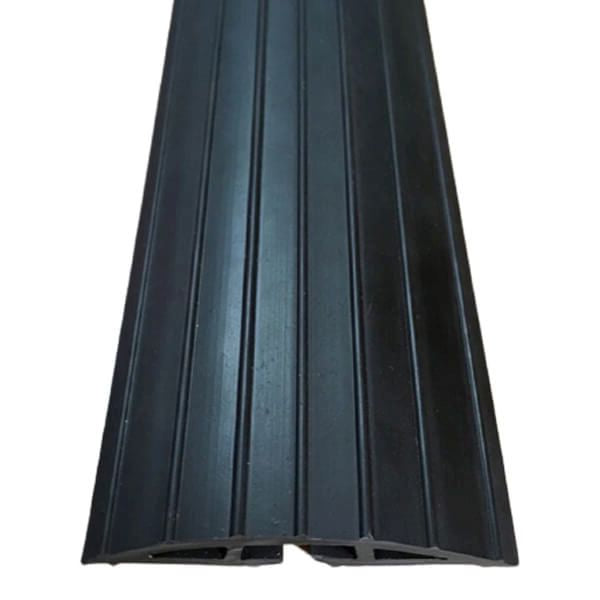 Heavy Duty Black Rubber Floor Cable Protector Wires Safety Cover - Image 4