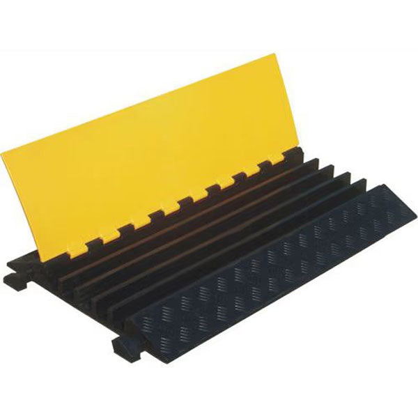 Heavy Duty Black Rubber Floor Cable Protector Wires Safety Cover - Image 8